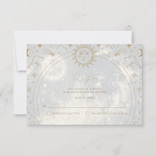 Celestial Writing in the Stars UAWG RSVP Karte (Vorderseite)
