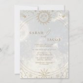 Celestial Writing in the Stars Wedding Einladung (Vorderseite)