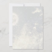 Celestial Writing in the Stars Wedding Einladung (Rückseite)