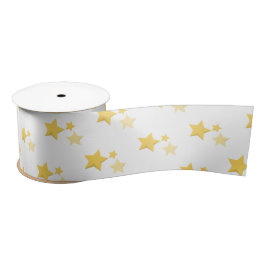 Celestial Yellow Niedlich Stars Babydusche Satinband