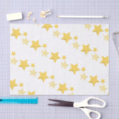 Celestial Yellow Niedlich Stars Babydusche Seidenpapier (Handwerk)