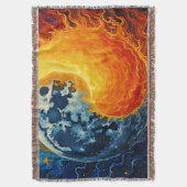 Celestial Yin Yang Art Decke (Vorderseite Vertikal)