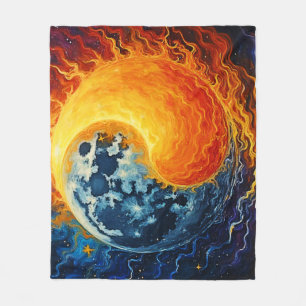 Celestial Yin Yang Art Fleecedecke