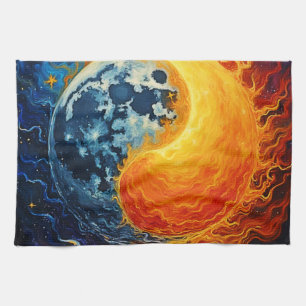 Celestial Yin Yang Art Geschirrtuch