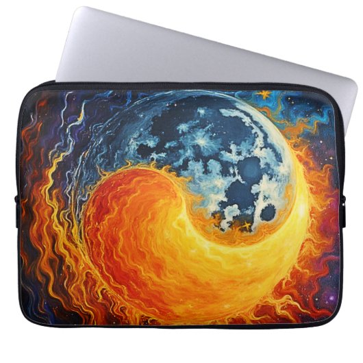 Celestial Yin Yang Art Laptopschutzhülle (Vorderseite)