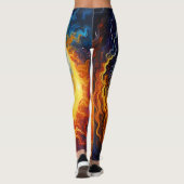 Celestial Yin Yang Art Leggings (Rückseite)