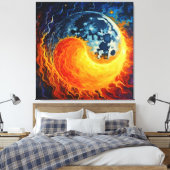 Celestial Yin Yang Art Leinwanddruck (Insitu (Schlafzimmer))