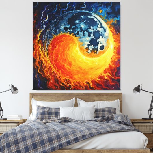 Celestial Yin Yang Art Leinwanddruck (Insitu (Schlafzimmer))