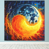Celestial Yin Yang Art Leinwanddruck (Insitu (Holzboden))