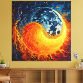 Celestial Yin Yang Art Leinwanddruck (Insitu (Wohnzimmer))