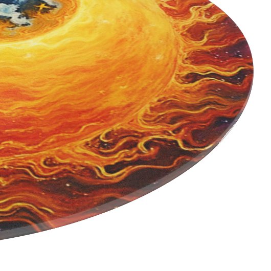 Celestial Yin Yang Art Schneidebrett (Ecke)