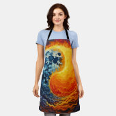 Celestial Yin Yang Art Schürze (Getragen)