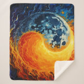 Celestial Yin Yang Art Sherpadecke (Vorderseite)