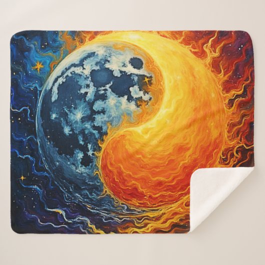 Celestial Yin Yang Art Sherpadecke (Vorderseite (Horizontal))