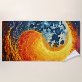 Celestial Yin Yang Art Strandtuch