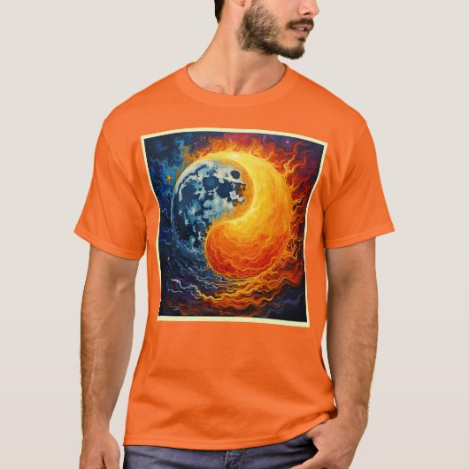 Celestial Yin Yang Art T-Shirt (Vorderseite)