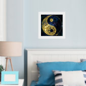 Celestial Yin Yang Gold Foil Foliendrucke (In Situ (Schlafzimmer))