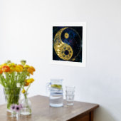 Celestial Yin Yang Gold Foil Foliendrucke (Ablage(Küche))