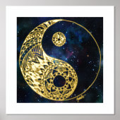 Celestial Yin Yang Gold Foil Foliendrucke (Vorderseite)