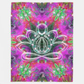 Celestial Zen Lotus Fleecedecke (Vorderseite)