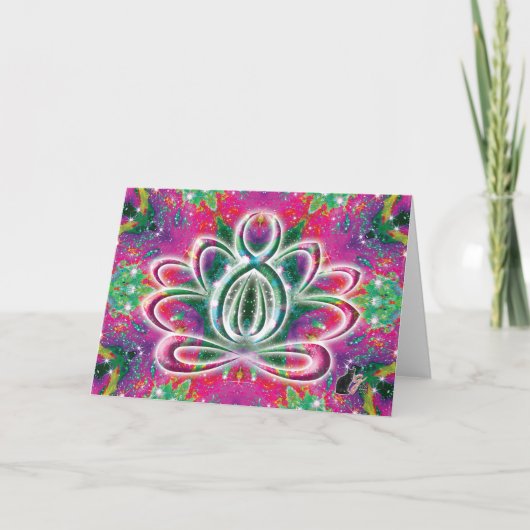 Celestial Zen Lotus Karte (Vorderseite)