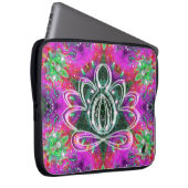 Celestial Zen Lotus Laptopschutzhülle (Vorne Rechts)