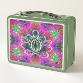 Celestial Zen Lotus Metall Brotdose (Rückseite)