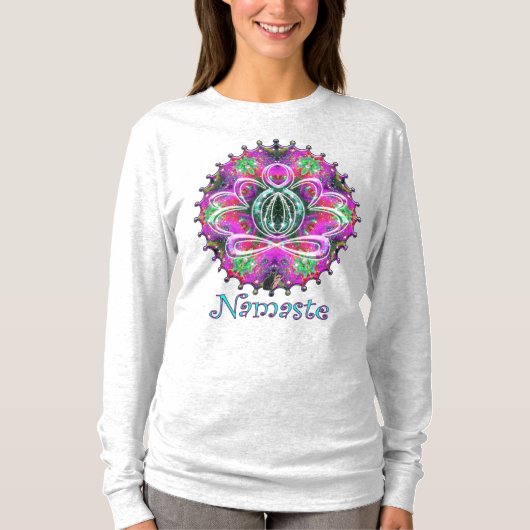 Celestial Zen Lotus Namaste T-Shirt (Vorderseite)