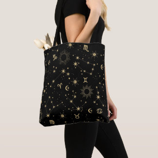 Celestial Zodiac All-over Print Tote Bag Tasche