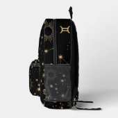 Celestial Zodiac Backpack Astrologie Star Signatur Bedruckter Rucksack (Rechts)
