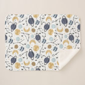 Celestial Zodiac Constellations Pattern Sherpadecke (Vorderseite (Horizontal))