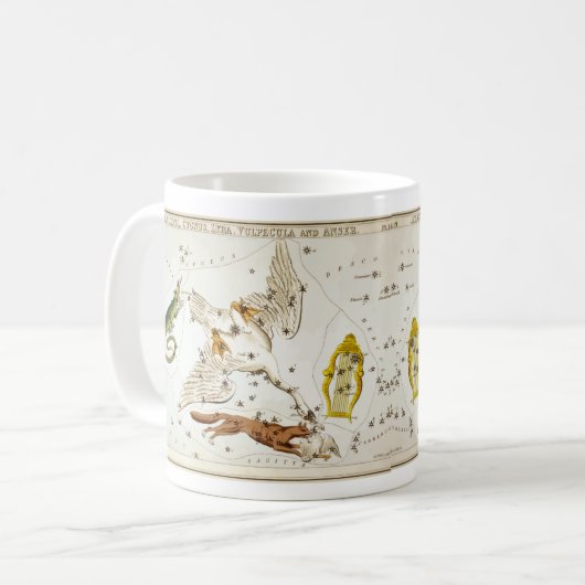 Celestial Zodiac Icons Design Kaffeetasse (Vorderseite Links)