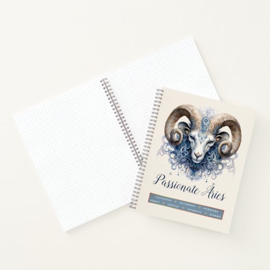 Celestial Zodiac Ram Ethereal Fantasy Aries Notizblock (Innenseite)