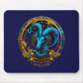 Celestial Zodiac Sea Goat Symbol Fantasy Capricorn Mousepad (Vorne)