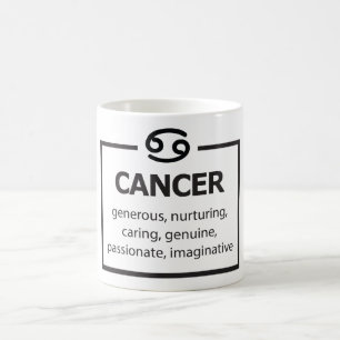 Celestial Zodiac Sign Tasse/Cancer Tracks Kaffeetasse