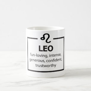 Celestial Zodiac Sign Tasse/Leo Eigenschaften Kaffeetasse
