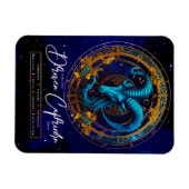 Celestial Zodiac Symbol Fantasy Capricorn Geburtst Magnet (Horizontal)