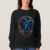 Celestial Zodiac Symbol Fantasy Capricorn Geburtst Sweatshirt (Vorderseite)