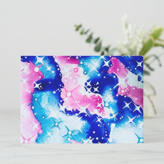 Celestiale Art Feiertagskarte (Stehend Vorderseite)