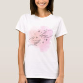 Celestiale Hände Rosa Aquarellhemd T-Shirt (Vorderseite)