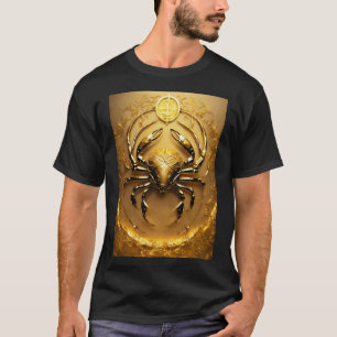 Celestiale Strahlung: Krebs Zodiac in Glorious Gol T-Shirt
