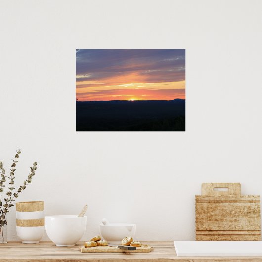 Celestiale Strahlung Poster (Küche)