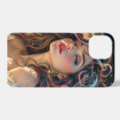 Celestiale Strahlung - Rainbow-Winged-Angel-Portra iPhone Hülle (Rückseite (Horizontal))