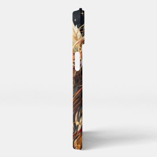 Celestiale Strahlung - Rainbow-Winged-Angel-Portra iPhone Hülle (Rechte Seite)