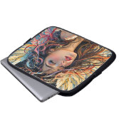 Celestiale Strahlung - Rainbow-Winged-Angel-Portra Laptopschutzhülle (Vorne Knopf)