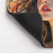 Celestiale Strahlung - Rainbow-Winged-Angel-Portra Mousepad (Ecke)