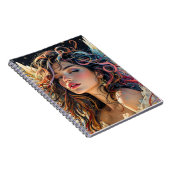 Celestiale Strahlung - Rainbow-Winged-Angel-Portra Notizblock (Rechte Seite)