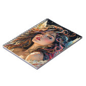 Celestiale Strahlung - Rainbow-Winged-Angel-Portra Notizblock (Linke Seite)