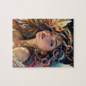 Celestiale Strahlung - Rainbow-Winged-Angel-Portra Puzzle (Horizontal)