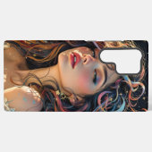 Celestiale Strahlung - Rainbow-Winged-Angel-Portra Samsung Galaxy Hülle (Rückseite (Horizontal))